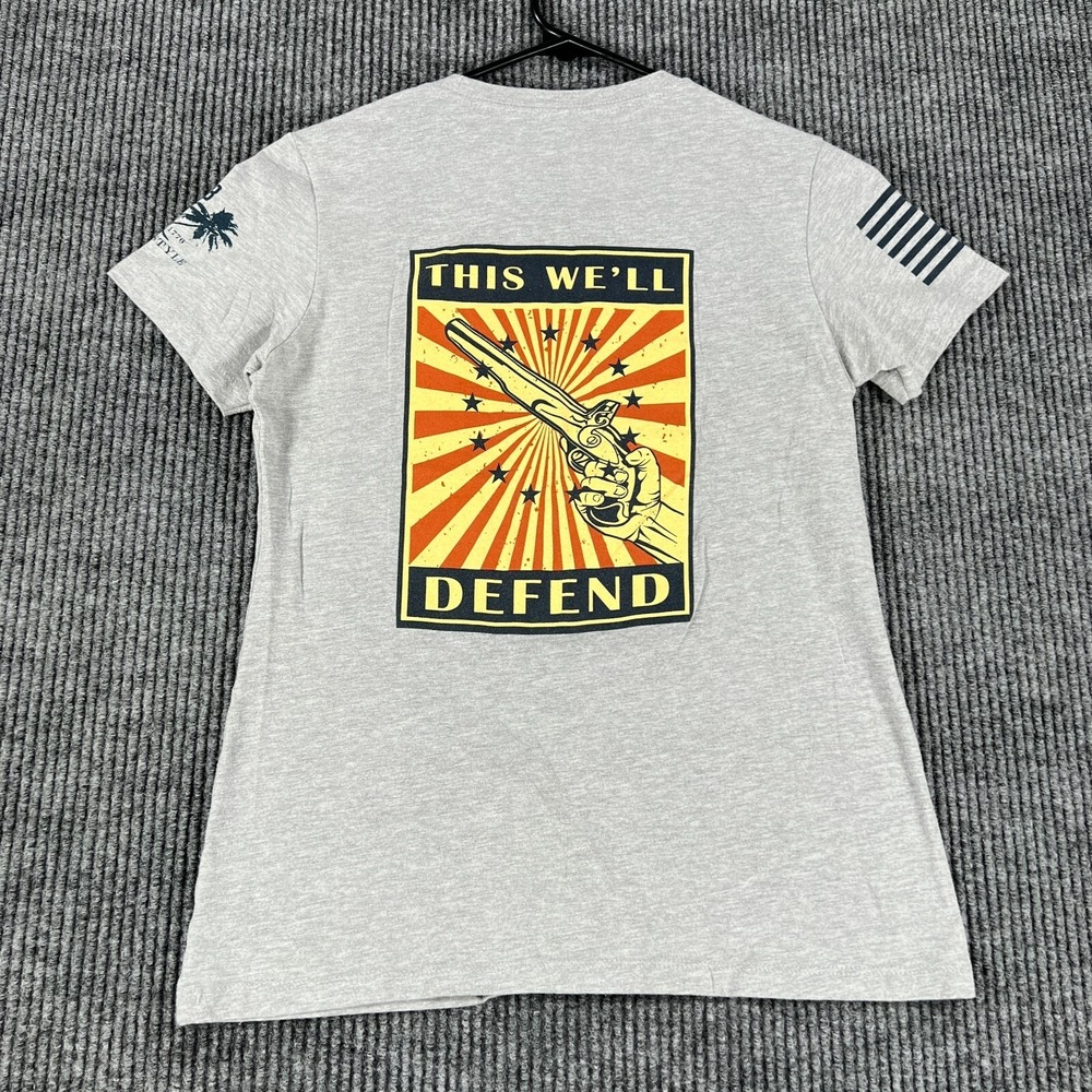 Grunt Style Shirt Womens Medium‎ Gray Short Sleeve Lightweight Military Police